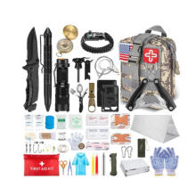 100pcs Professional Camping Emergency Travel First Aid Survival Kit,Survival Gear Tools with Tactical Molle Pouch